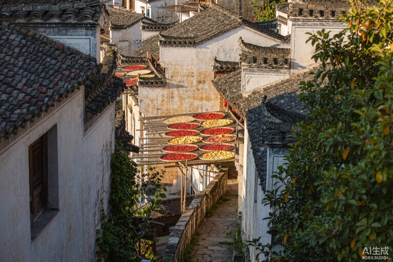 黄山秋色峰峦